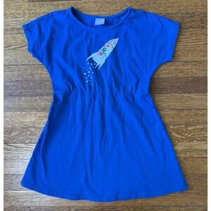 Hanna Andersson Girls' Rocketship Dress Size 6-7